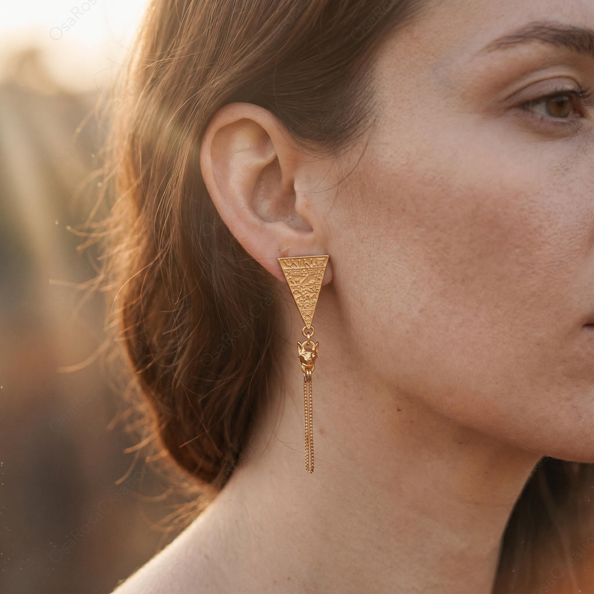 Bastet Cat Earrings