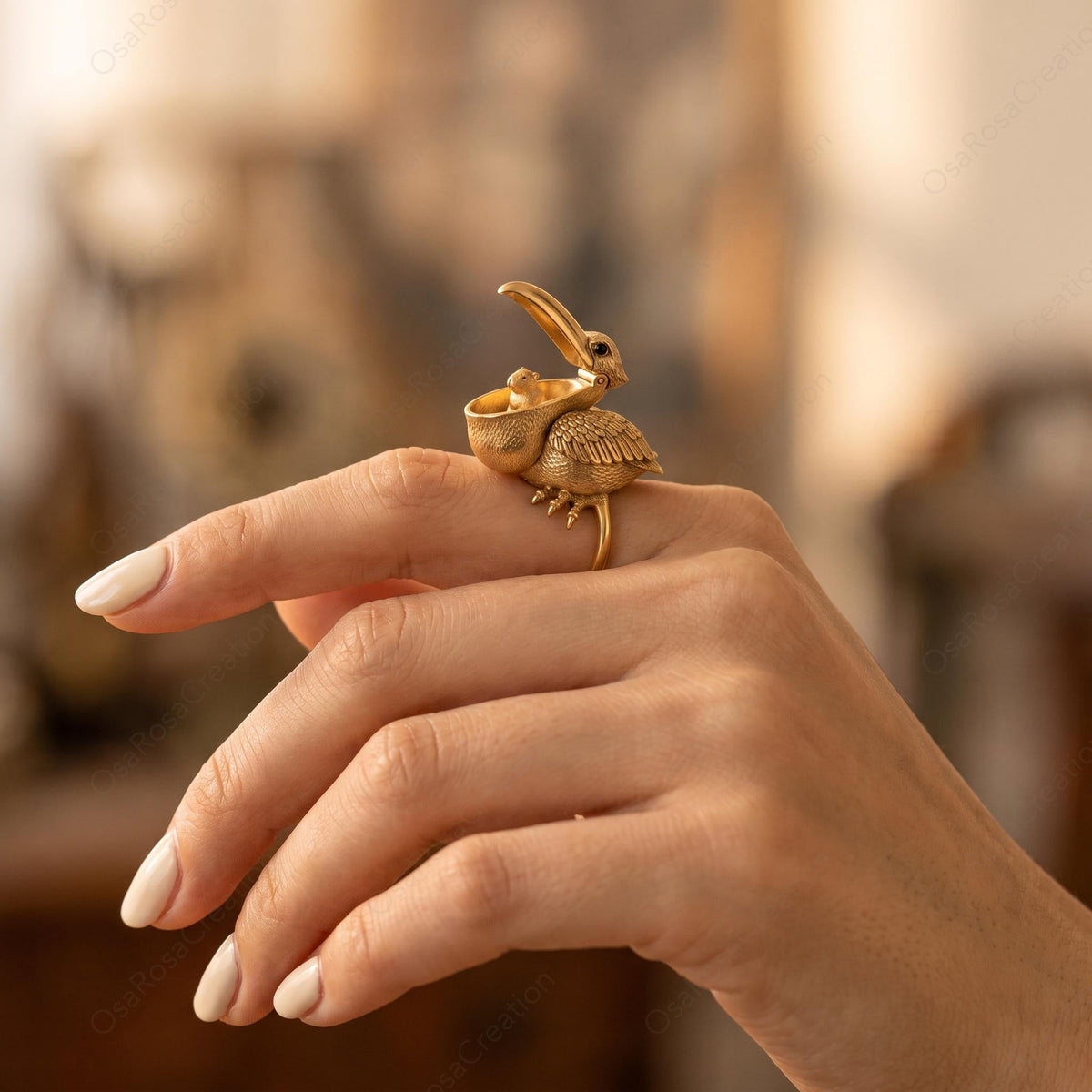 Bague Famille Pélican