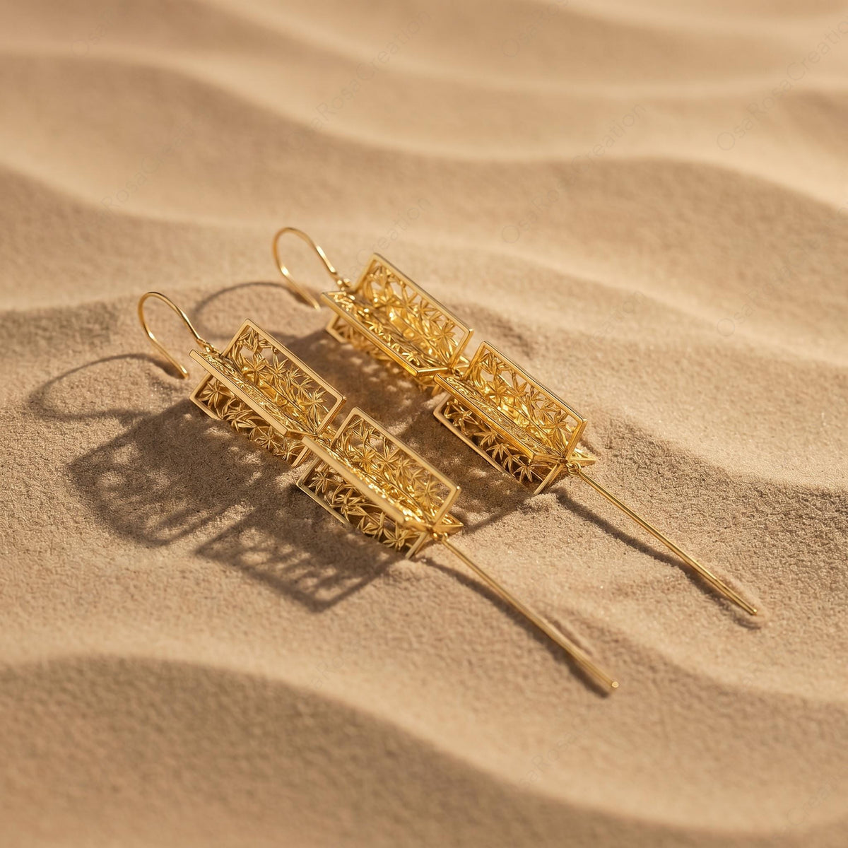 Bamboo Lantern Earrings