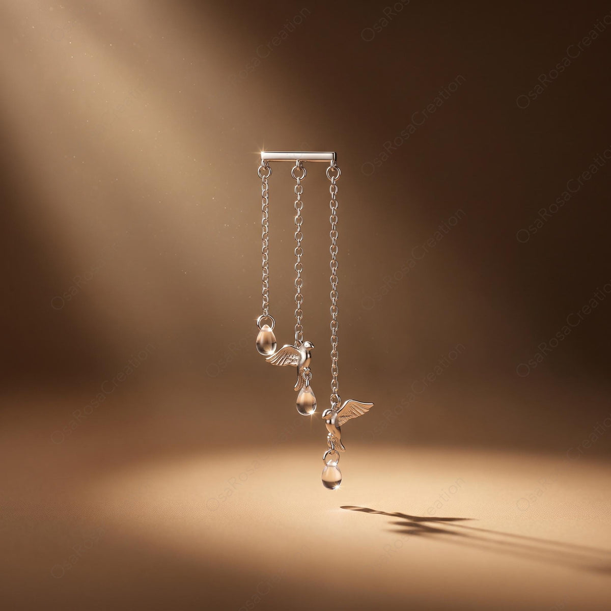 Orecchini pendenti Kinetic Bird Fringe