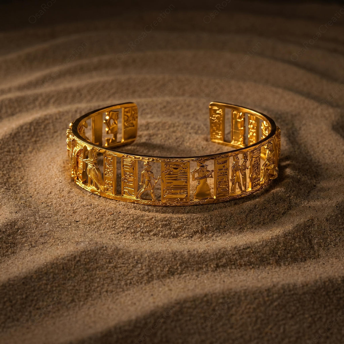 Egyptian Hieroglyph Cuff
