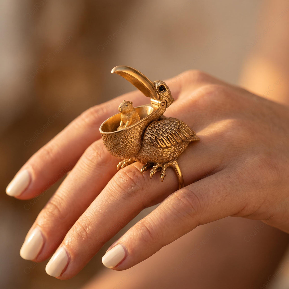 Bague Famille Pélican