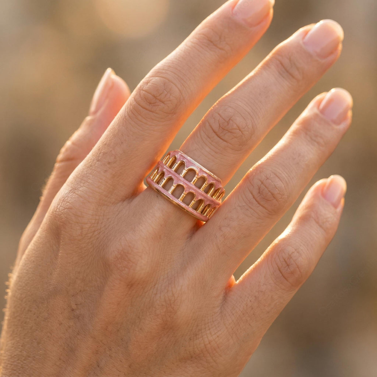 Pink Colosseum Ring