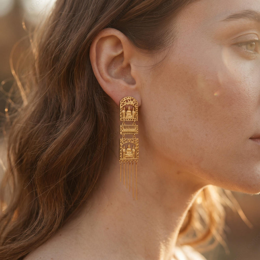 Zen Buddha Earrings