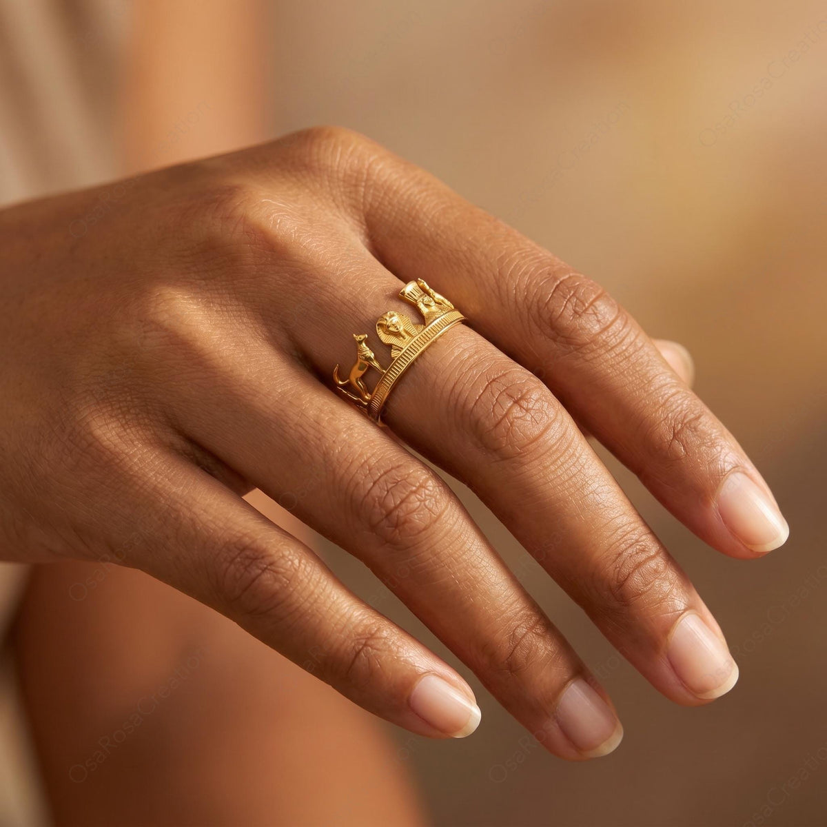 Anubis Temple Ring