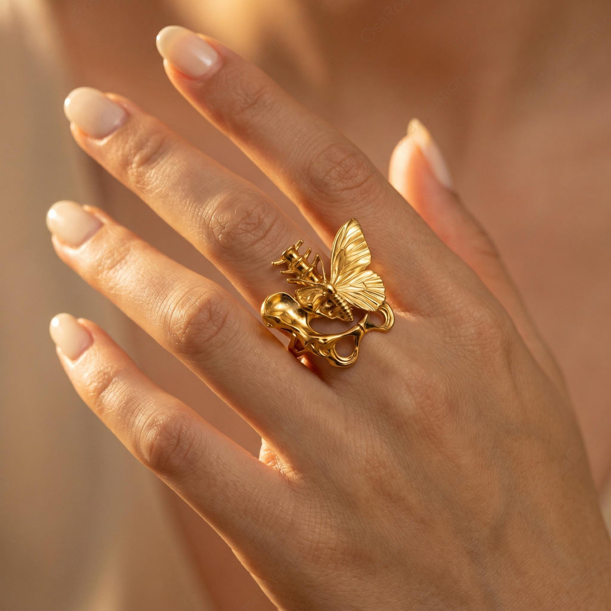 Art Nouveau Butterfly Ring