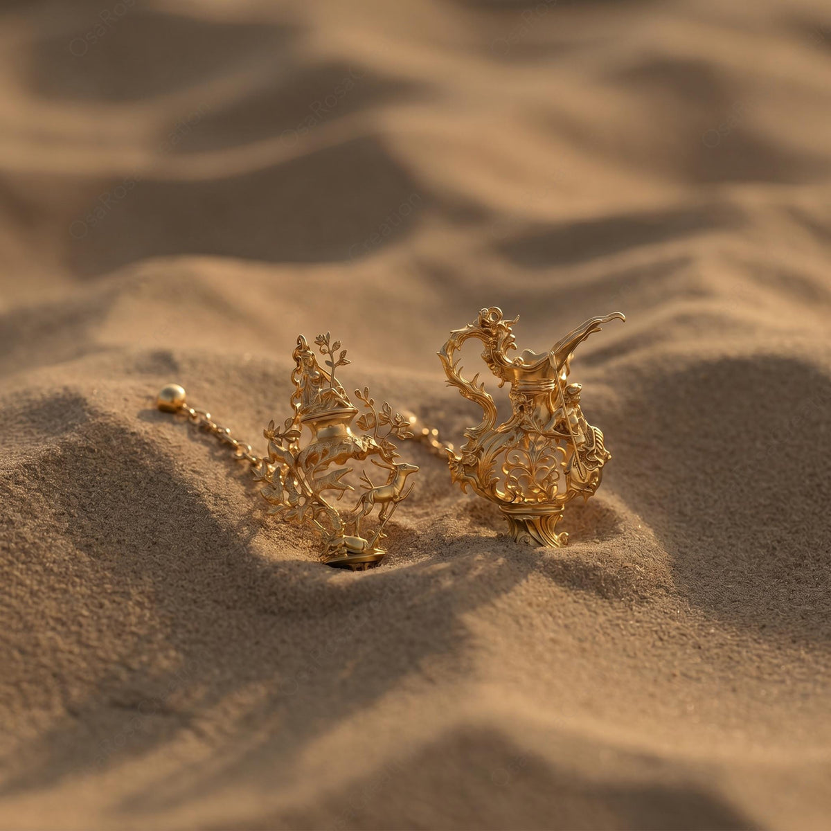 Boucles d'oreilles Bateau Verseau