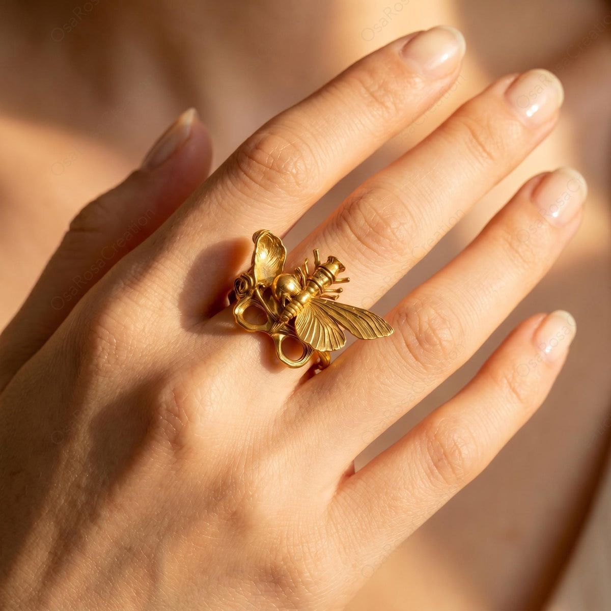 Art Nouveau Butterfly Ring