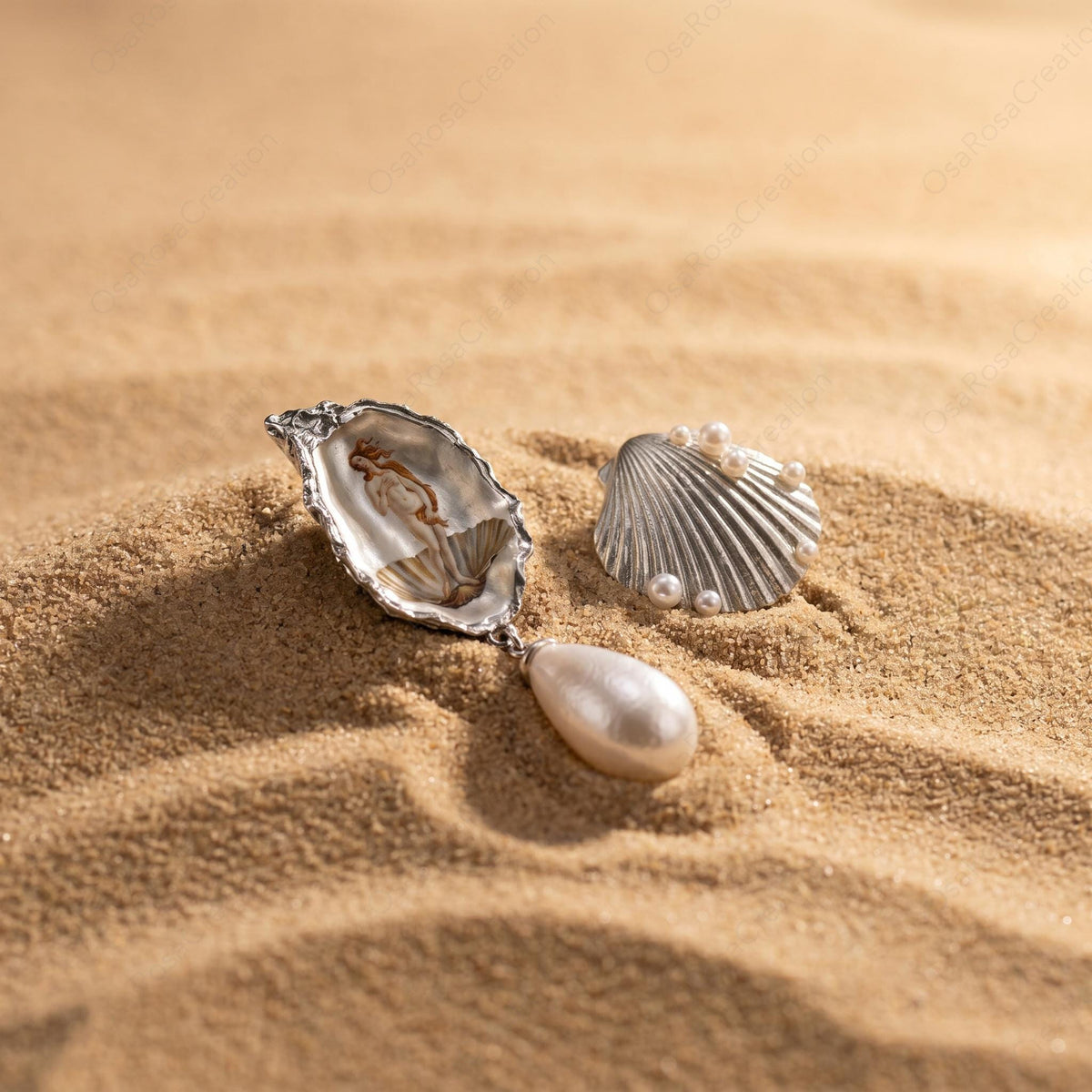 Renaissance Oyster Pearl Earrings