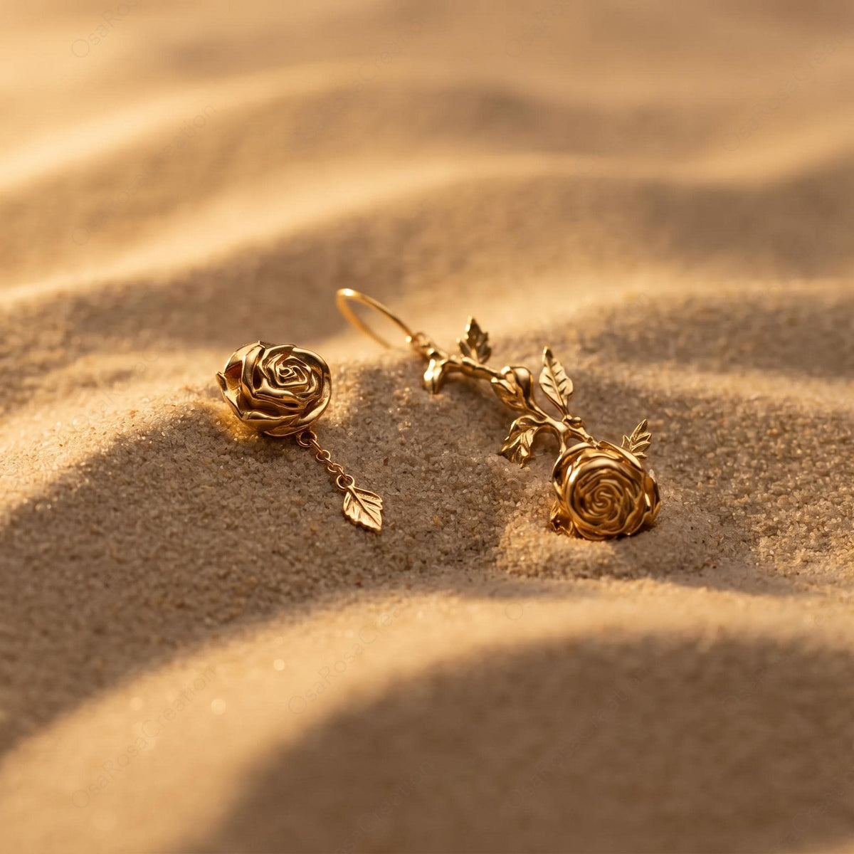 Twin Rose Earrings