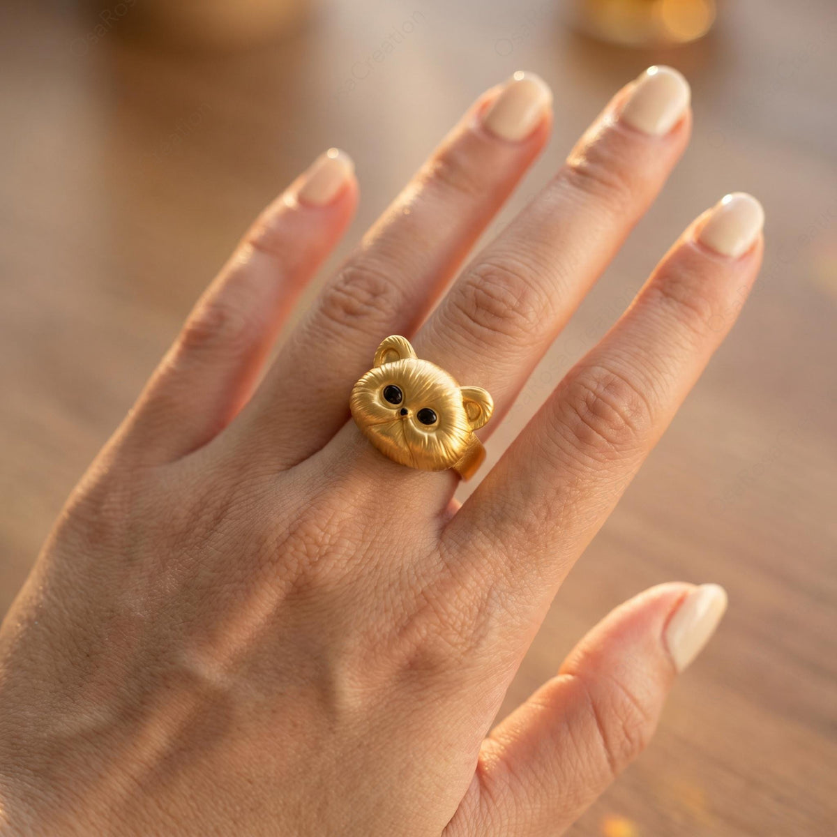 Textured Cat Ring