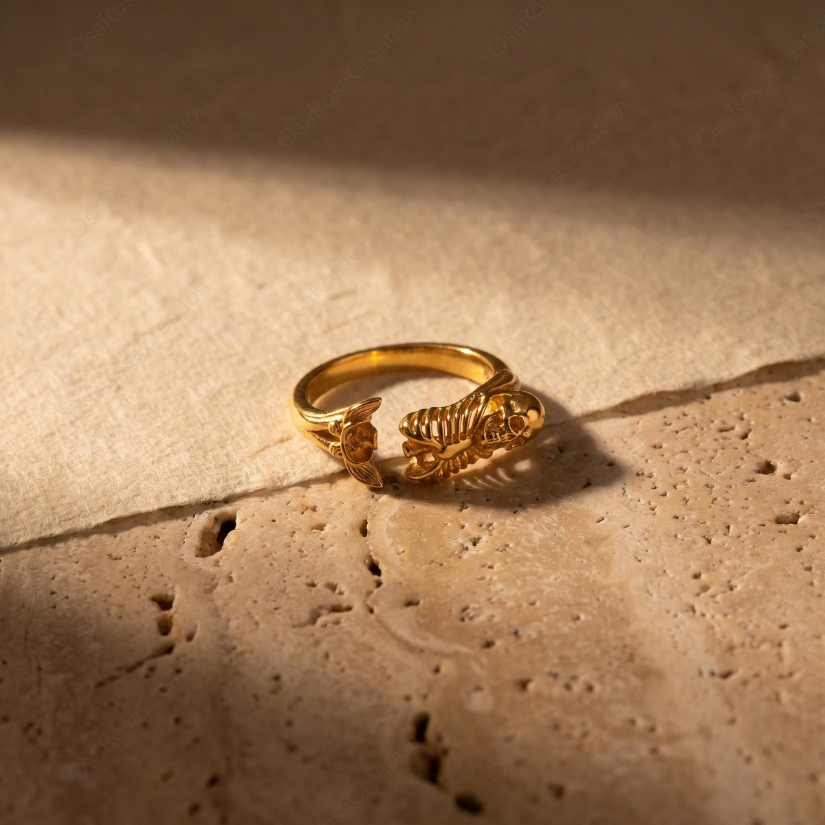 Mermaid Skeleton Ring