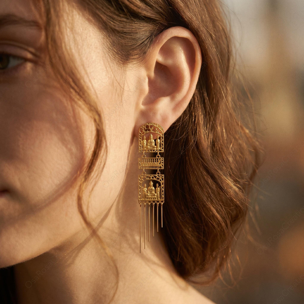 Zen Buddha Earrings