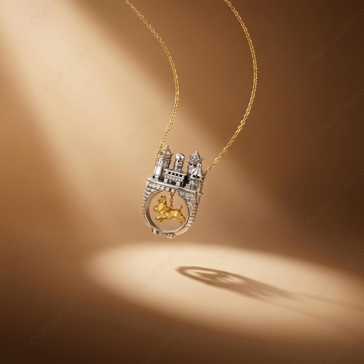 Castle Dog Necklace