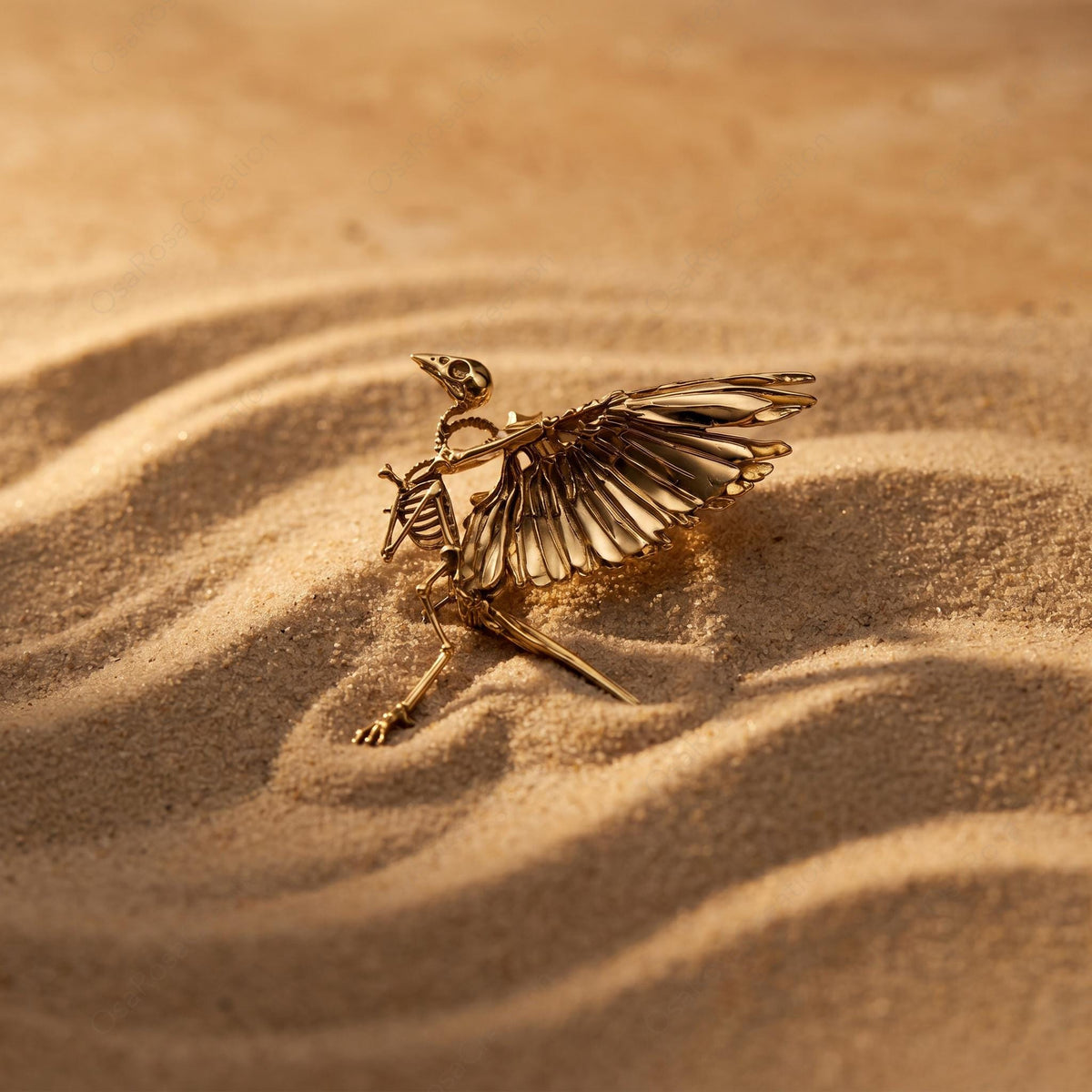 Bird Skeleton Brooch