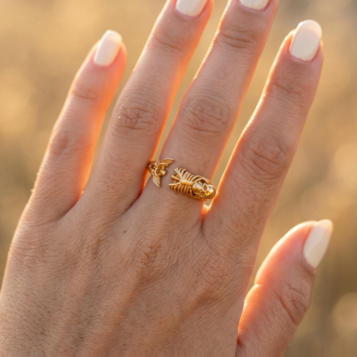 Mermaid Skeleton Ring